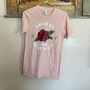 Ride or die bridal party tee